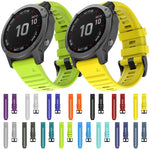 Per cinturino di ricambio per orologio intelligente in silicone Garmin Fenix 6X 26mm