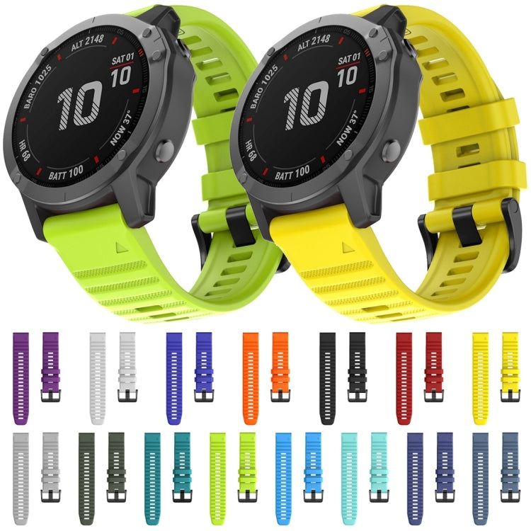 Per cinturino di ricambio per orologio intelligente in silicone Garmin Fenix 6X 26mm