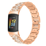 Cinturino di ricambio per cinturino in acciaio inossidabile con diamanti, For Fitbit Charge 5