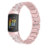 Cinturino di ricambio per cinturino in acciaio inossidabile con diamanti, For Fitbit Charge 5