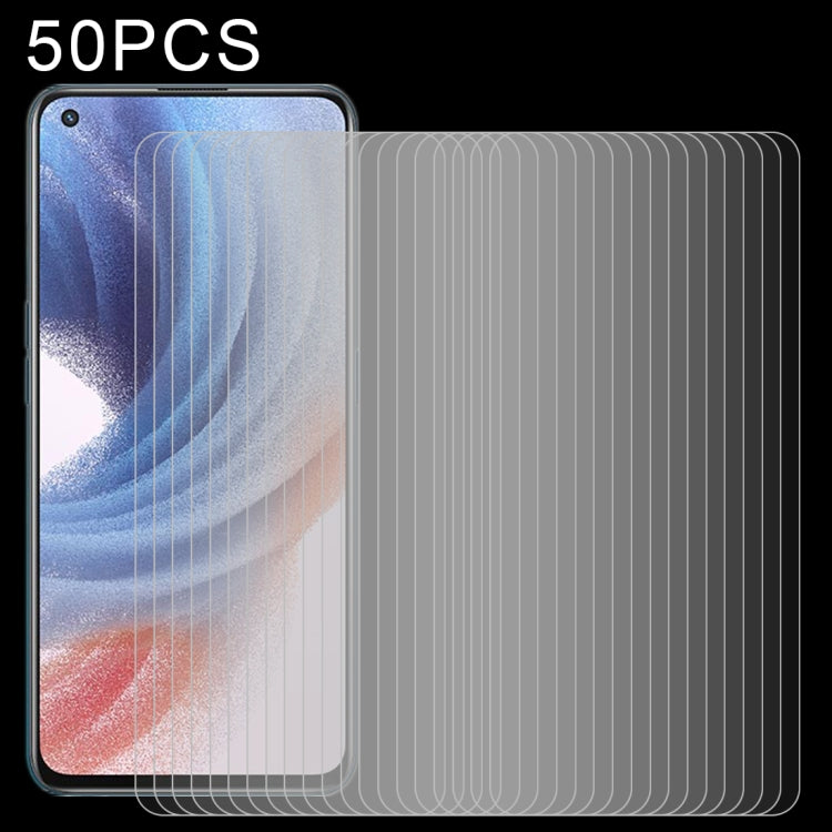 50 pellicole in vetro temperato da 0,26 mm 9H 2,5D, For OPPO K9 Pro (50 PCS), For vivo Y33s / Y76s / T1x / Y76 5G (50 PCS), For vivo Y21 / Y21t / Y10 t1 / Y01 / Y21e / Y10 / Y33s 5G (50 PCS), For Xiaomi Redmi 8A Pro (50 PCS)