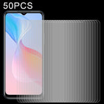 50 pellicole in vetro temperato da 0,26 mm 9H 2,5D, For OPPO K9 Pro (50 PCS), For vivo Y33s / Y76s / T1x / Y76 5G (50 PCS), For vivo Y21 / Y21t / Y10 t1 / Y01 / Y21e / Y10 / Y33s 5G (50 PCS), For Xiaomi Redmi 8A Pro (50 PCS)