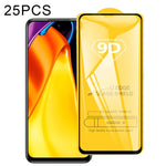 25 pellicole in vetro temperato a schermo intero con colla piena 9D, For Xiaomi Redmi 8A Pro (25 PCS), For Xiaomi Poco M3 Pro (25 PCS), For vivo Y33s / Y76s / T1x / Y76 5G (25 PCS), For vivo Y21 / Y21t / Y10 t1 / Y01 / Y21e / Y10 / Y33s 5G (25 PCS)    ...