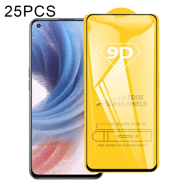 25 pellicole in vetro temperato a schermo intero con colla piena 9D, For Xiaomi Redmi 8A Pro (25 PCS), For Xiaomi Poco M3 Pro (25 PCS), For vivo Y33s / Y76s / T1x / Y76 5G (25 PCS), For vivo Y21 / Y21t / Y10 t1 / Y01 / Y21e / Y10 / Y33s 5G (25 PCS)    ...