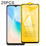 25 pellicole in vetro temperato a schermo intero con colla piena 9D, For Xiaomi Redmi 8A Pro (25 PCS), For Xiaomi Poco M3 Pro (25 PCS), For vivo Y33s / Y76s / T1x / Y76 5G (25 PCS), For vivo Y21 / Y21t / Y10 t1 / Y01 / Y21e / Y10 / Y33s 5G (25 PCS)    ...
