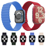 Cinturino di ricambio in silicone integrato per la serie Apple Watch, 7 41mm / 6&SE&5&4 40mm / 3&2&1 38mm, 7 45mm / 6&SE&5&4 44mm / 3&2&1 42mm