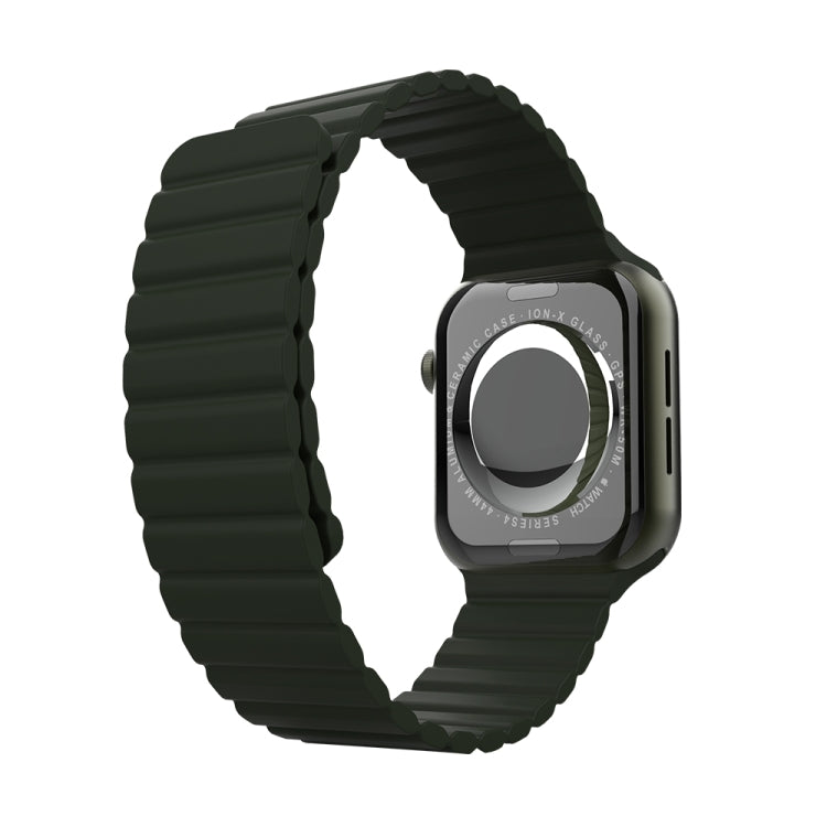 Cinturino di ricambio in silicone integrato per la serie Apple Watch, 7 41mm / 6&SE&5&4 40mm / 3&2&1 38mm, 7 45mm / 6&SE&5&4 44mm / 3&2&1 42mm