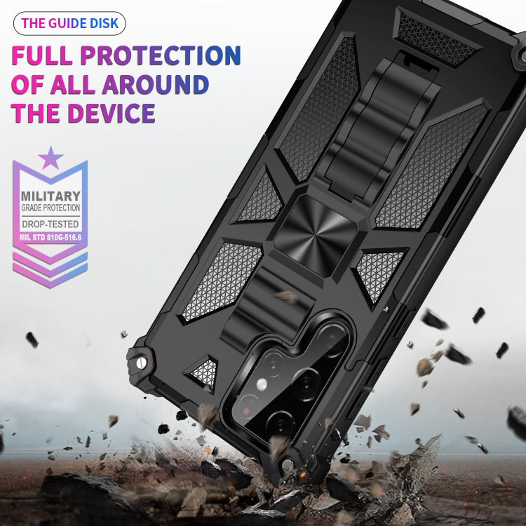 Armatura antiurto TPU + custodia protettiva magnetica per PC con supporto, For Samsung Galaxy S22 Ultra 5G, For Motorola Edge (2021)