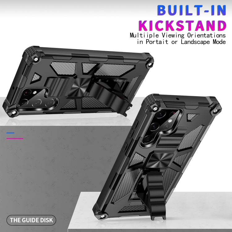 Armatura antiurto TPU + custodia protettiva magnetica per PC con supporto, For Samsung Galaxy S22 Ultra 5G, For Motorola Edge (2021)
