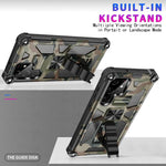 Camouflage Armor TPU antiurto + custodia protettiva magnetica per PC con supporto, For Samsung Galaxy S22 Ultra 5G, For Motorola Edge (2021)