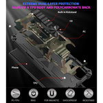 Camouflage Armor TPU antiurto + custodia protettiva magnetica per PC con supporto, For Samsung Galaxy S22 Ultra 5G, For Motorola Edge (2021)