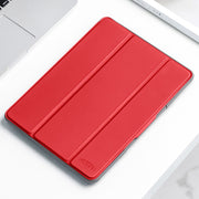 Mutural Custodia in pelle per tablet a ribalta orizzontale con supporto e slot per penna, For iPad mini 6 / mini 2024