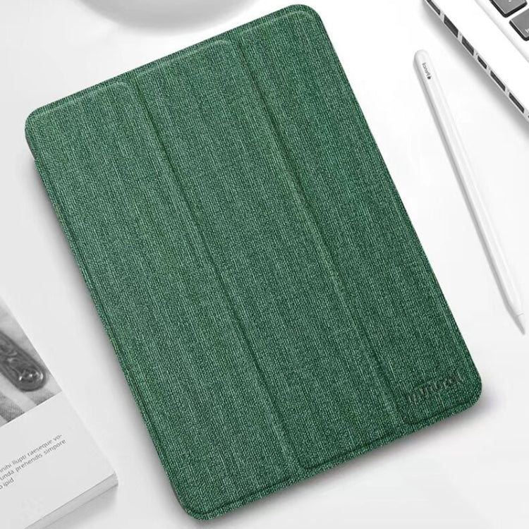 Custodia in pelle TPU per iPad mini 6 2024 con trama tessuto