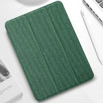 Custodia in pelle TPU per iPad mini 6 2024 con trama tessuto
