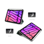 Custodia in pelle TPU per iPad mini 6 2024 con trama tessuto