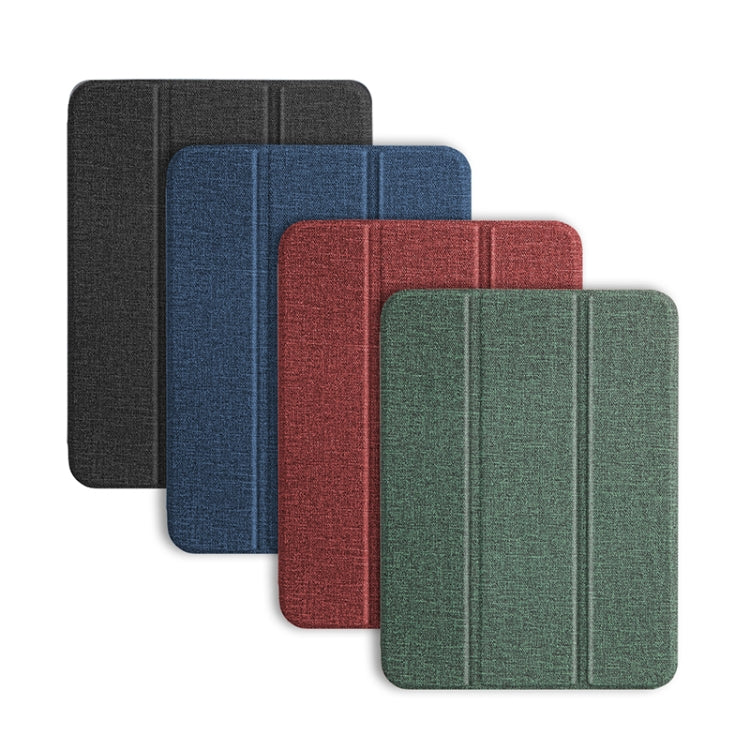 Custodia in pelle TPU per iPad mini 6 2024 con trama tessuto
