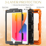 Custodia silicone antiurto con supporto per iPad 9.7 2018