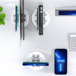 Base fissa magnetica in lega di alluminio per laptop e smartphone