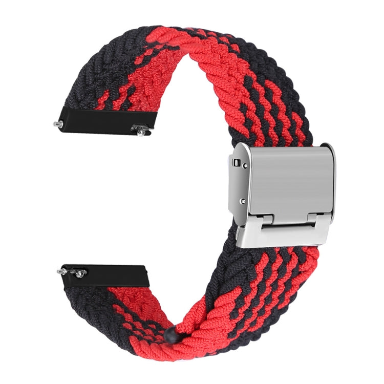 Cinturino con fibbia in metallo intrecciato in nylon universale da 22 mm, 22mm