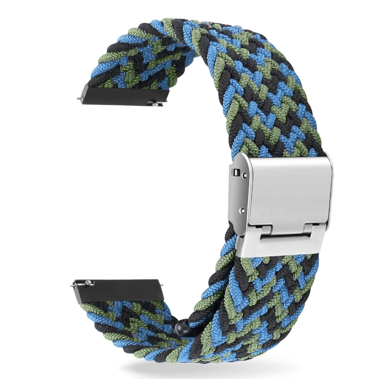Cinturino con fibbia in metallo intrecciato in nylon universale da 22 mm, 22mm
