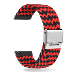 Cinturino con fibbia in metallo intrecciato in nylon universale da 22 mm, 22mm