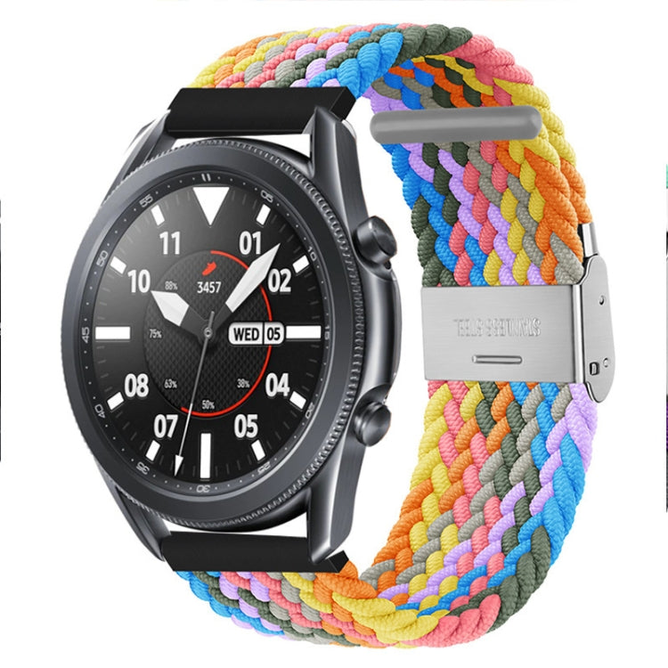 Cinturino con fibbia in metallo intrecciato in nylon universale da 22 mm, 22mm