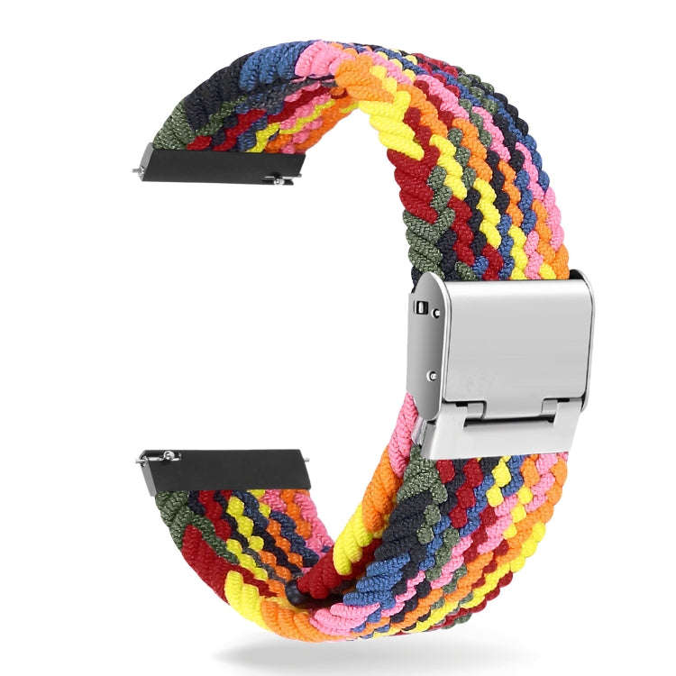 Cinturino con fibbia in metallo intrecciato in nylon universale da 22 mm, 22mm