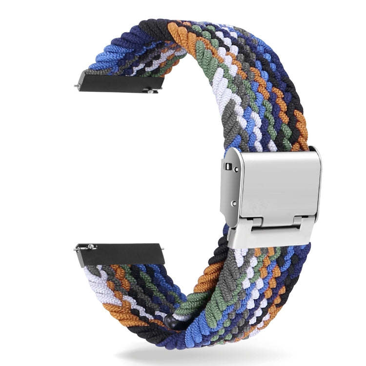 Cinturino con fibbia in metallo intrecciato in nylon universale da 22 mm, 22mm
