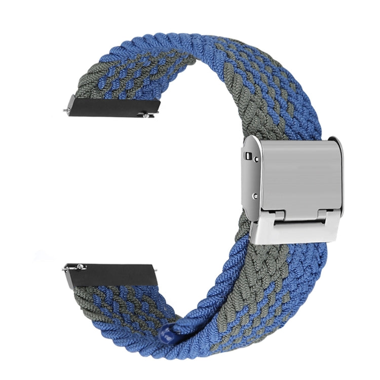 Cinturino con fibbia in metallo intrecciato in nylon universale da 22 mm, 22mm