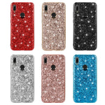Custodia in TPU antiurto con polvere glitterata, For Huawei Y6 Prime, For Huawei Y6 Pro / Enjoy 9e, For Galaxy A10S, For Galaxy A20S