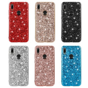 Custodia in TPU antiurto con polvere glitterata, For Huawei Y6 Prime, For Huawei Y6 Pro / Enjoy 9e, For Galaxy A10S, For Galaxy A20S