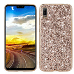 Custodia in TPU antiurto con polvere glitterata, For Huawei Y6 Prime, For Huawei Y6 Pro / Enjoy 9e, For Galaxy A10S, For Galaxy A20S
