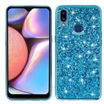 Custodia in TPU antiurto con polvere glitterata, For Huawei Y6 Prime, For Huawei Y6 Pro / Enjoy 9e, For Galaxy A10S, For Galaxy A20S