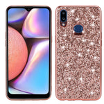 Custodia in TPU antiurto con polvere glitterata, For Huawei Y6 Prime, For Huawei Y6 Pro / Enjoy 9e, For Galaxy A10S, For Galaxy A20S
