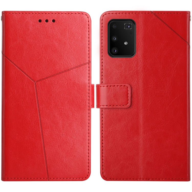 Custodia in pelle flip orizzontale con cuciture a Y con supporto e slot per schede e portafoglio e cornice per foto, For Samsung Galaxy A91, For Samsung Galaxy F52, For Samsung Galaxy M10 / A10, For Samsung Galaxy M12 / F12