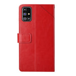 Custodia in pelle flip orizzontale con cuciture a Y con supporto e slot per schede e portafoglio e cornice per foto, For Samsung Galaxy M31s