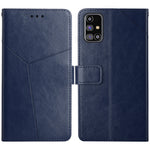Custodia in pelle flip orizzontale con cuciture a Y con supporto e slot per schede e portafoglio e cornice per foto, For Samsung Galaxy M31s