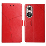 Custodia per telefono in pelle flip orizzontale con cuciture a Y con supporto e slot per schede e portafoglio e cornice per foto, For Huawei P50, For Huawei P50 Pro