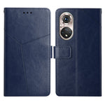 Custodia per telefono in pelle flip orizzontale con cuciture a Y con supporto e slot per schede e portafoglio e cornice per foto, For Huawei P50, For Huawei P50 Pro