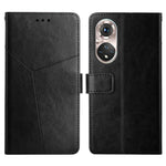 Custodia per telefono in pelle flip orizzontale con cuciture a Y con supporto e slot per schede e portafoglio e cornice per foto, For Huawei P50, For Huawei P50 Pro