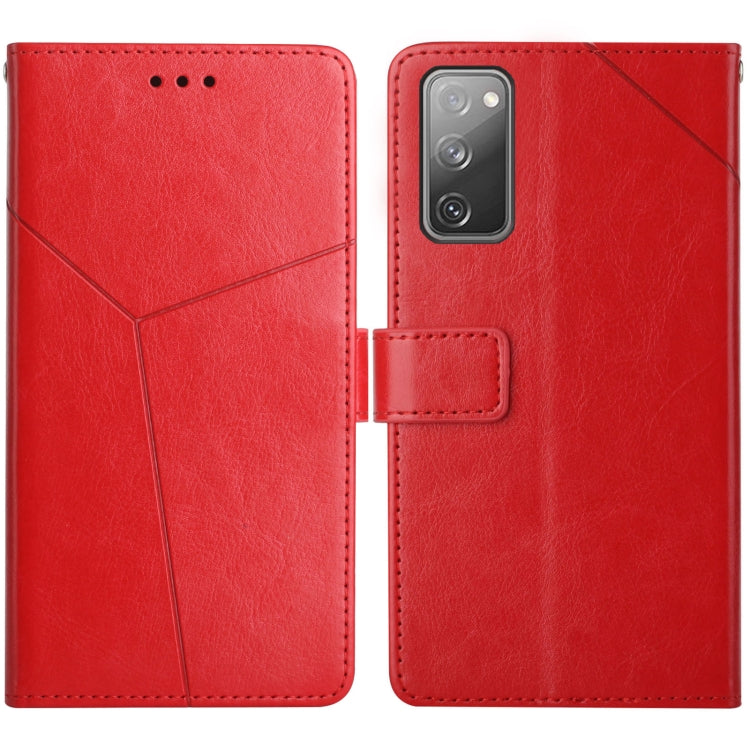 Custodia in pelle flip orizzontale con cuciture a Y con supporto e slot per schede e portafoglio e cornice per foto, For Samsung Galaxy S20 FE, For Samsung Galaxy S21 5G, For Samsung Galaxy S21 FE 5G, For Samsung Galaxy S21+ 5G