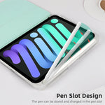 Custodia in pelle a conchiglia con supporto per iPad mini 6