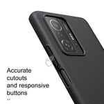 NILLKIN Custodia protettiva per telefono con struttura concavo-convessa satinata per PC, For Samsung Galaxy A03s / A037G, For Xiaomi Mi 11T / 11T Pro, For Xiaomi Civi