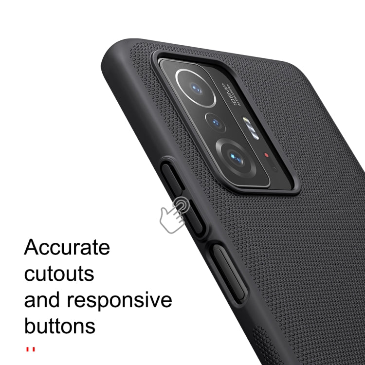 NILLKIN Custodia protettiva per telefono con struttura concavo-convessa satinata per PC, For Samsung Galaxy A03s / A037G, For Xiaomi Mi 11T / 11T Pro, For Xiaomi Civi