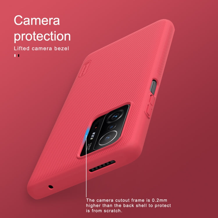 NILLKIN Custodia protettiva per telefono con struttura concavo-convessa satinata per PC, For Samsung Galaxy A03s / A037G, For Xiaomi Mi 11T / 11T Pro, For Xiaomi Civi