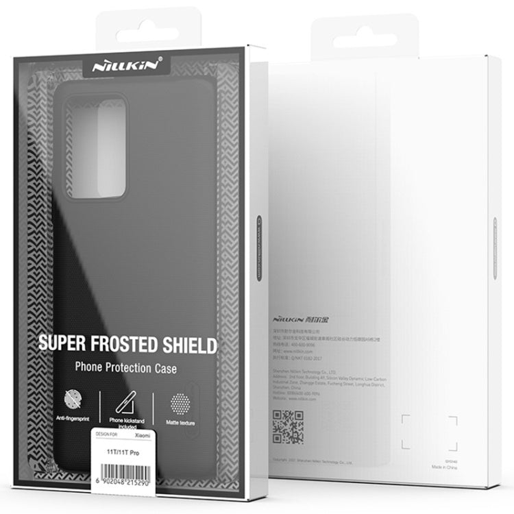 NILLKIN Custodia protettiva per telefono con struttura concavo-convessa satinata per PC, For Samsung Galaxy A03s / A037G, For Xiaomi Mi 11T / 11T Pro, For Xiaomi Civi