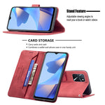 Custodia in pelle antifurto con chiusura magnetica RFID con supporto, slot per carte e portafoglio, For OPPO A7, For OPPO A15, For OPPO A16/ A16s/ A54s/ A55 5G/ A53s 5G, For OPPO A54 4G, For OPPO A72 / A52 / A92, For OPPO A74 4G / F19 4G               ...
