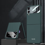 Custodia a libro per telefono a copertura totale ultrasottile integrata GKK, For Samsung Galaxy Z Flip3 5G