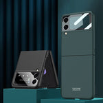 Custodia a libro per telefono a copertura totale ultrasottile integrata GKK, For Samsung Galaxy Z Flip3 5G