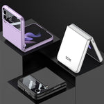 Custodia a libro per telefono a copertura totale ultrasottile integrata GKK, For Samsung Galaxy Z Flip3 5G